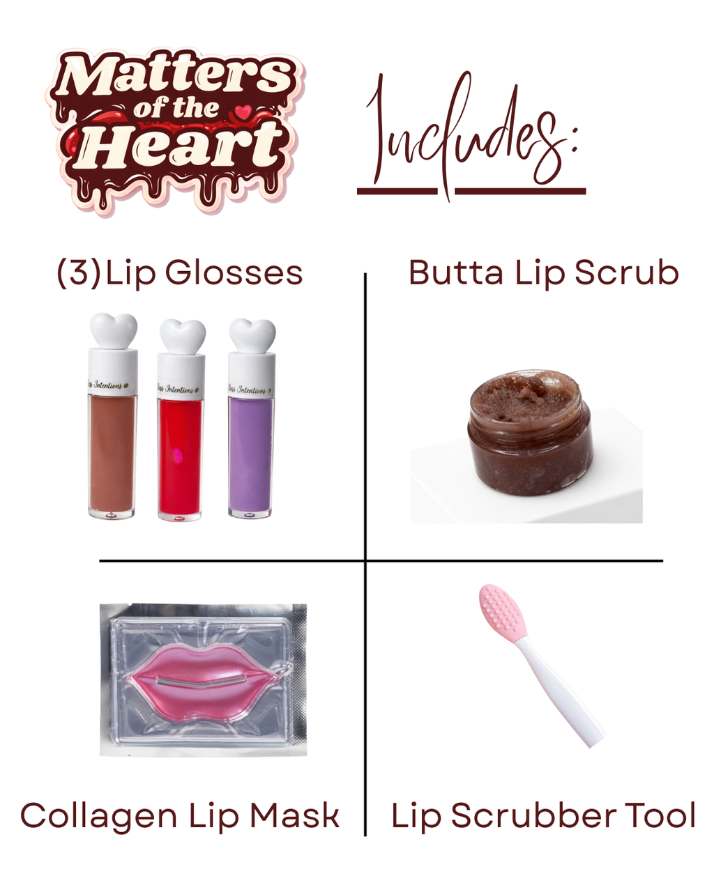 Matters of the Heart - Lip gloss Set (Customizable)